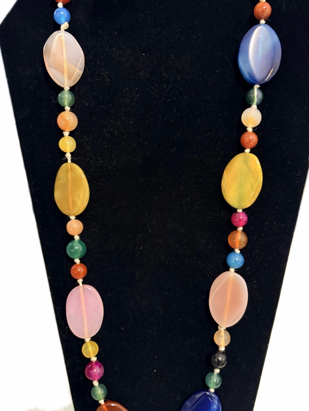 Colorful Multi-Stone Beaded Necklace - Versatile Women’s Jewelry